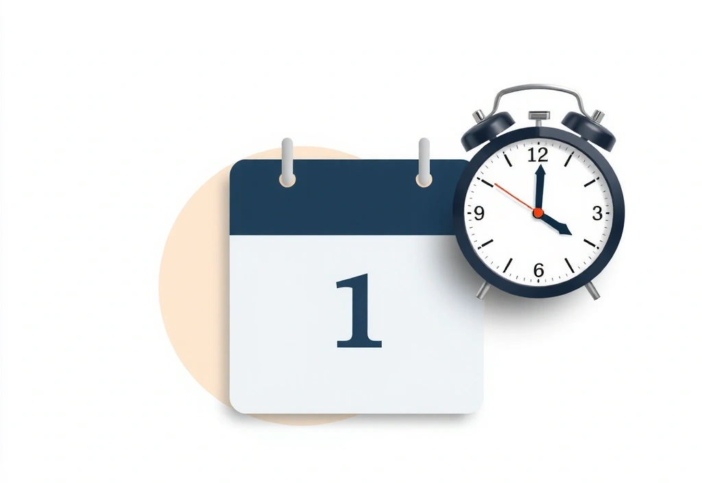 Kalendarz i zegar symbolizujące online rezerwację terminu konsultacji